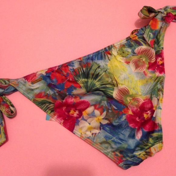 NWT Victoria's Secret bikini bottom Orchid floral - Picture 3 of 3